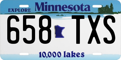 MN license plate 658TXS