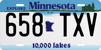 MN license plate 658TXV