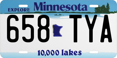 MN license plate 658TYA