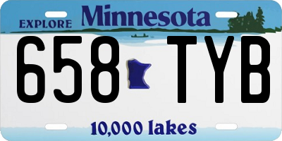 MN license plate 658TYB
