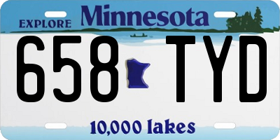 MN license plate 658TYD