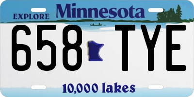 MN license plate 658TYE