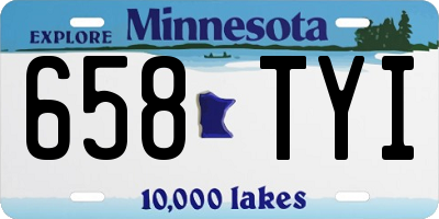 MN license plate 658TYI