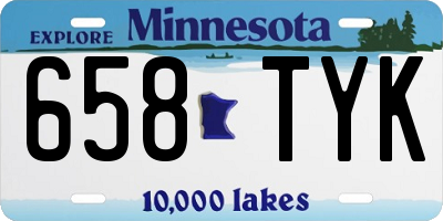 MN license plate 658TYK