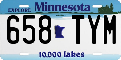 MN license plate 658TYM