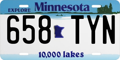 MN license plate 658TYN