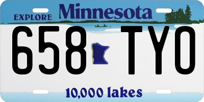 MN license plate 658TYO