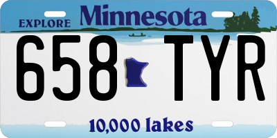MN license plate 658TYR