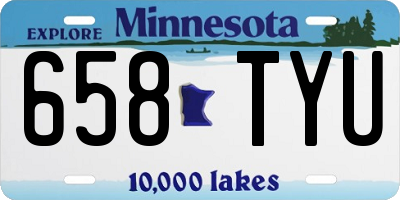 MN license plate 658TYU