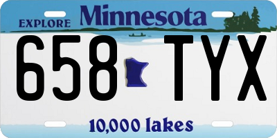 MN license plate 658TYX
