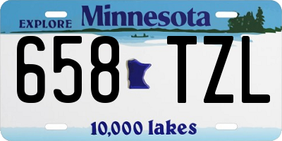 MN license plate 658TZL