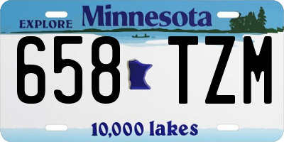 MN license plate 658TZM
