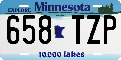 MN license plate 658TZP