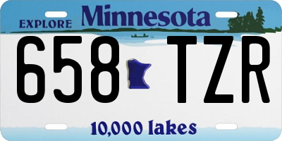 MN license plate 658TZR