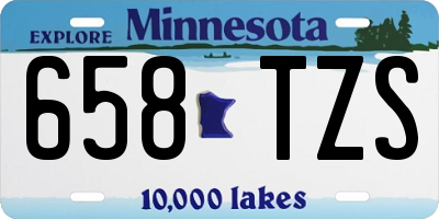 MN license plate 658TZS