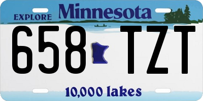 MN license plate 658TZT