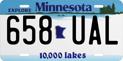 MN license plate 658UAL