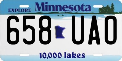 MN license plate 658UAO