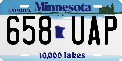 MN license plate 658UAP