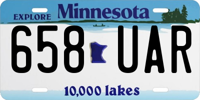 MN license plate 658UAR