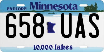 MN license plate 658UAS