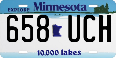 MN license plate 658UCH