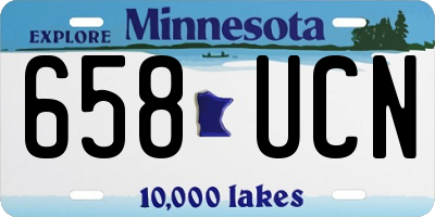 MN license plate 658UCN
