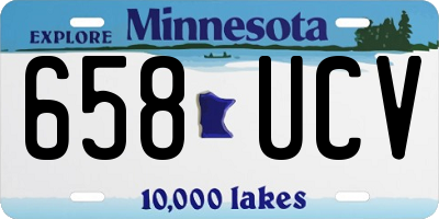 MN license plate 658UCV