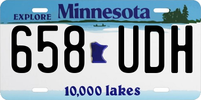 MN license plate 658UDH