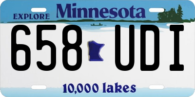 MN license plate 658UDI