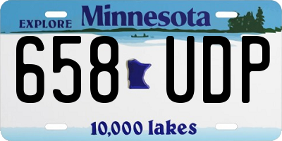 MN license plate 658UDP