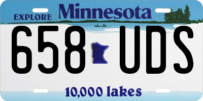 MN license plate 658UDS