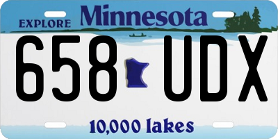 MN license plate 658UDX