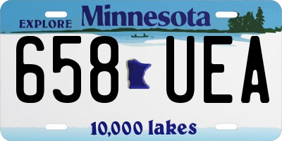 MN license plate 658UEA