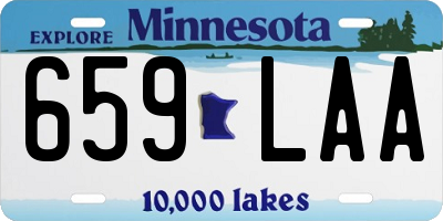 MN license plate 659LAA