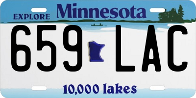 MN license plate 659LAC