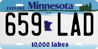 MN license plate 659LAD