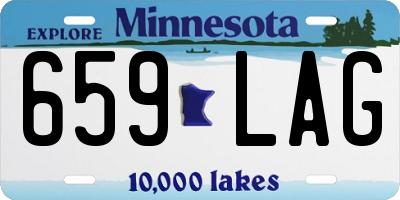 MN license plate 659LAG