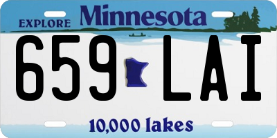MN license plate 659LAI