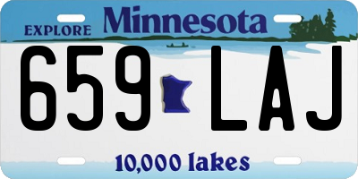 MN license plate 659LAJ