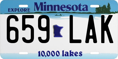 MN license plate 659LAK