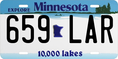 MN license plate 659LAR