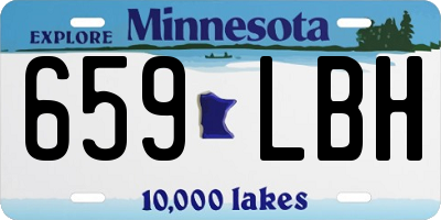 MN license plate 659LBH