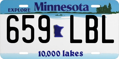 MN license plate 659LBL