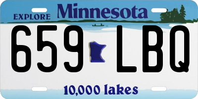 MN license plate 659LBQ