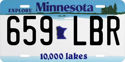 MN license plate 659LBR