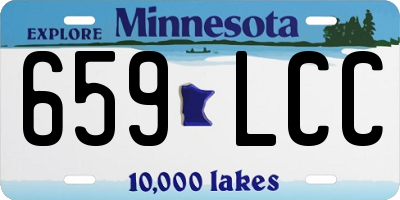 MN license plate 659LCC