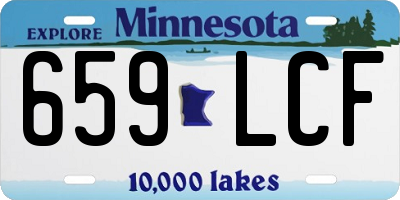 MN license plate 659LCF