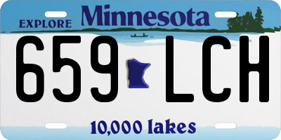 MN license plate 659LCH