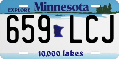 MN license plate 659LCJ